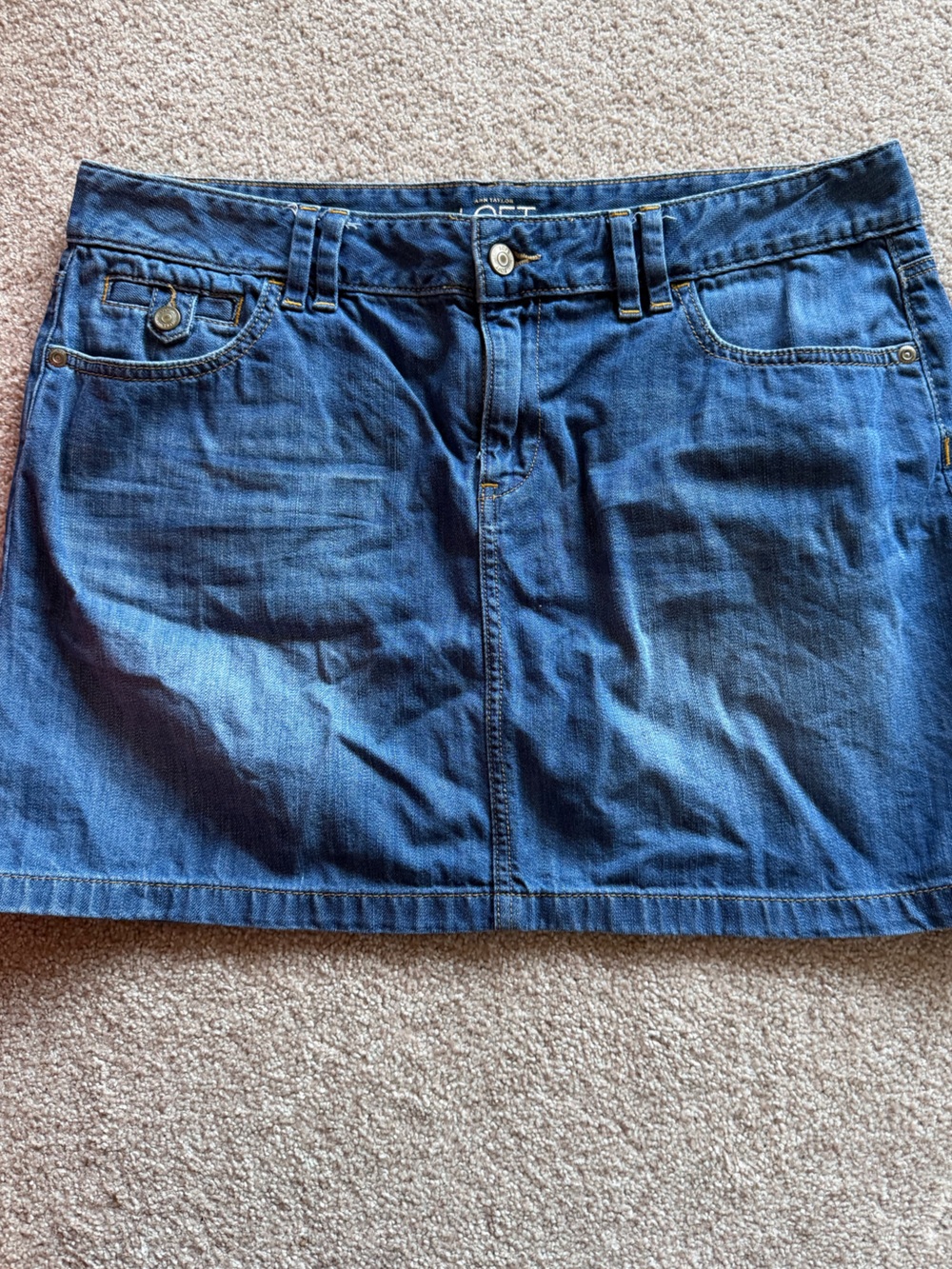 Blue Denim Mini Skirt